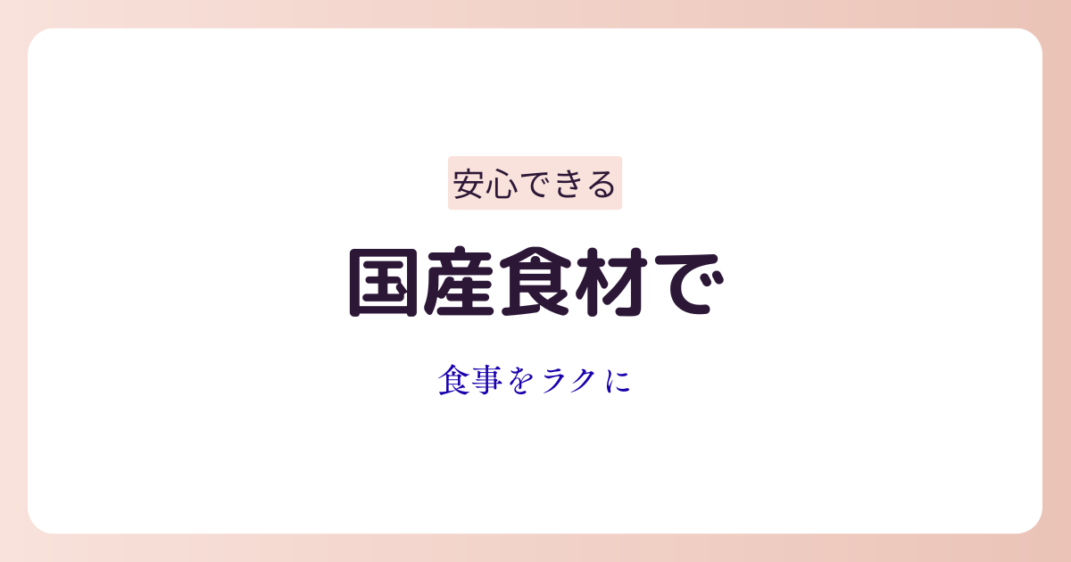 国産食材にこだわる宅食サービス「わんまいる」を女性向けに解説しているイメージ
